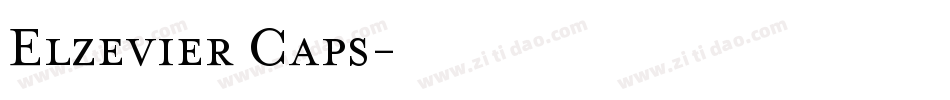 Elzevier Caps字体转换
